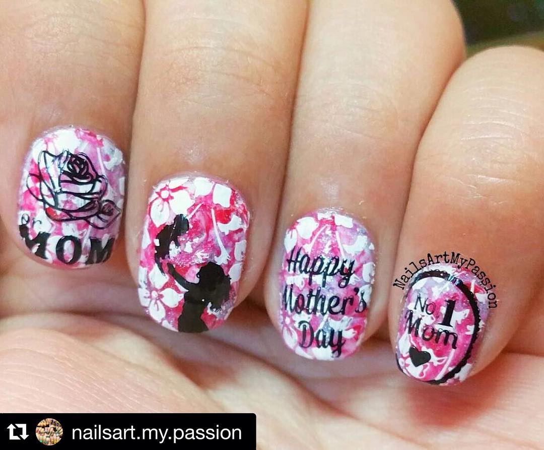 Amazing Mother's Day Nails Blurmark