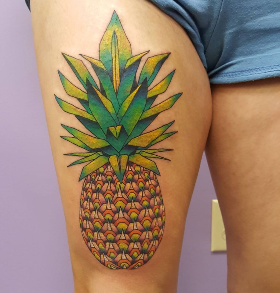 63 Amazing Pineapple Tattoo Idea For People Who Are ...