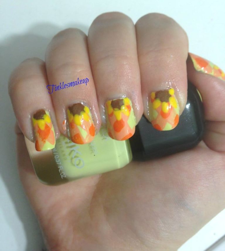88 Amazing Sunflower Nail Art Design For Summer 2023
