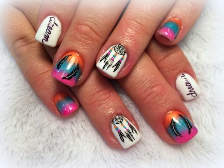 1. Tribal Print Nail Art Designs for Summer - wide 6