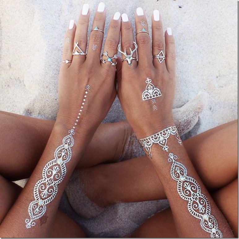 64 Stunning White Henna Design Ideas That You Will Love 