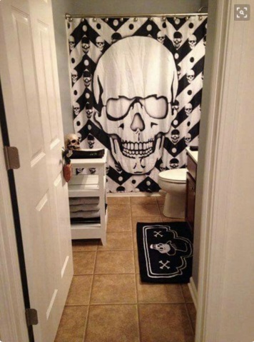 Awesome Skull Shower Curtain