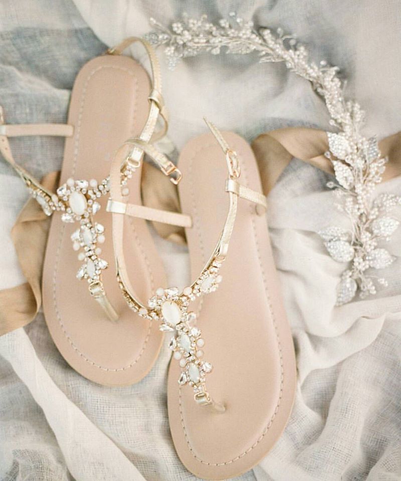 44 Chic Wedding Shoes Ideas For A Beach Wedding  Blurmark