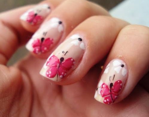 Awesome #Butterfly #Nail Art #Ideas For #Summer, butterfly nail art tutorial, butterfly nail art images 2017