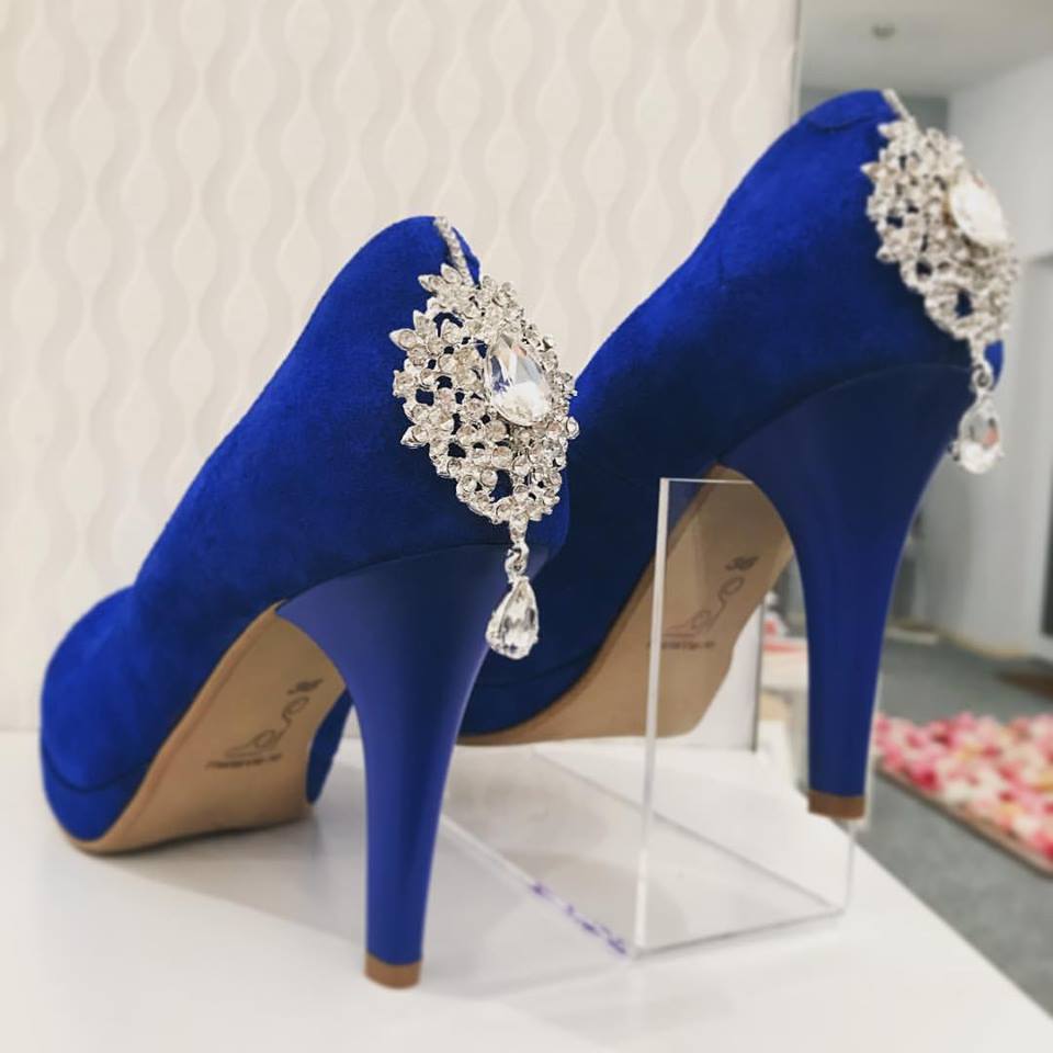 Cobalt-blue-Bride-shoes