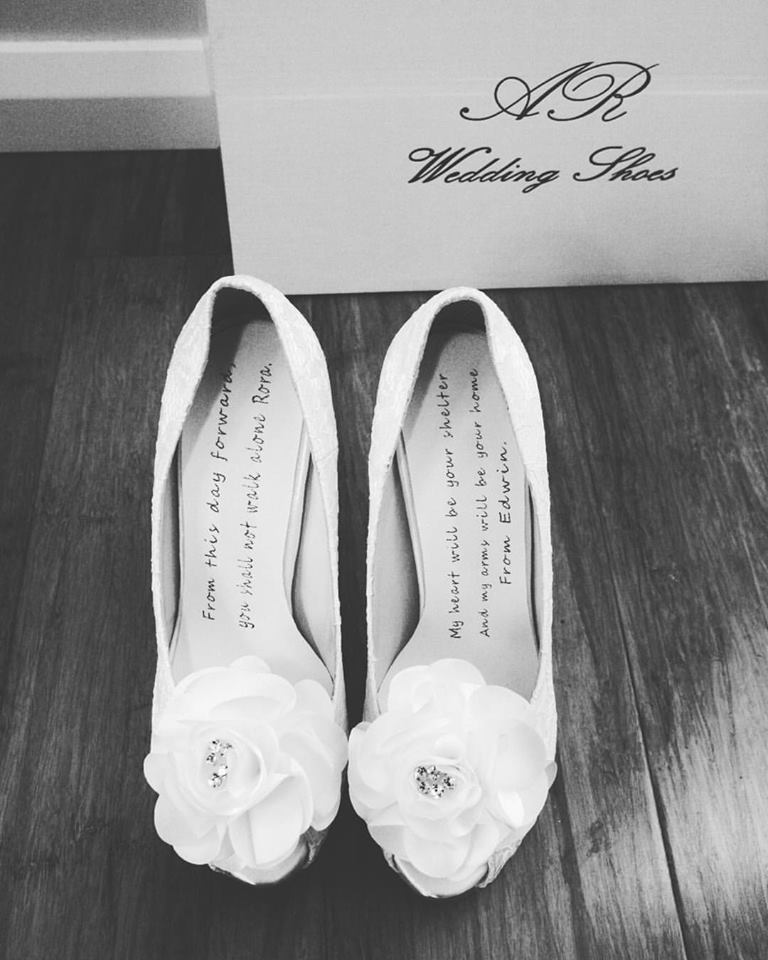 Daisy White Wedding Shoes