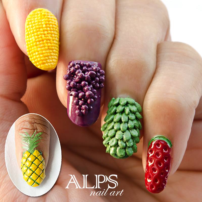 3D Fruits Nails