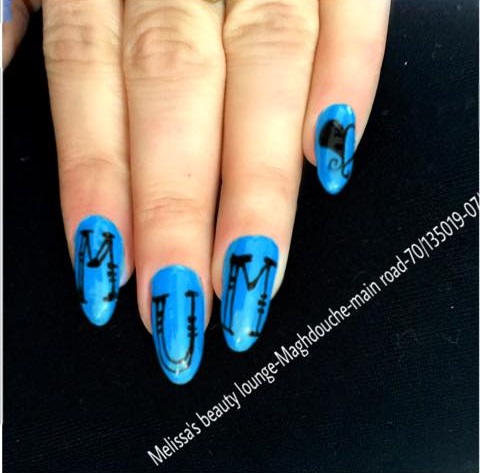Blue Mother's Day Nails