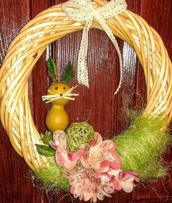 Charismatic DIY Wreath With Bunny