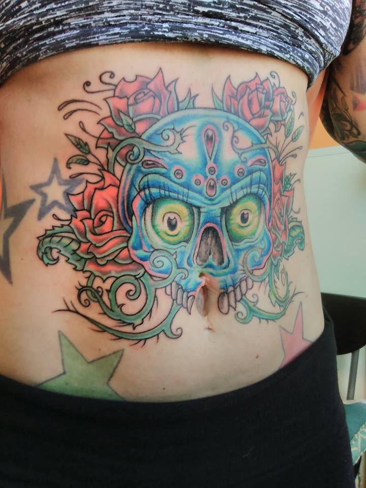 Colorfull Skull Tattoo