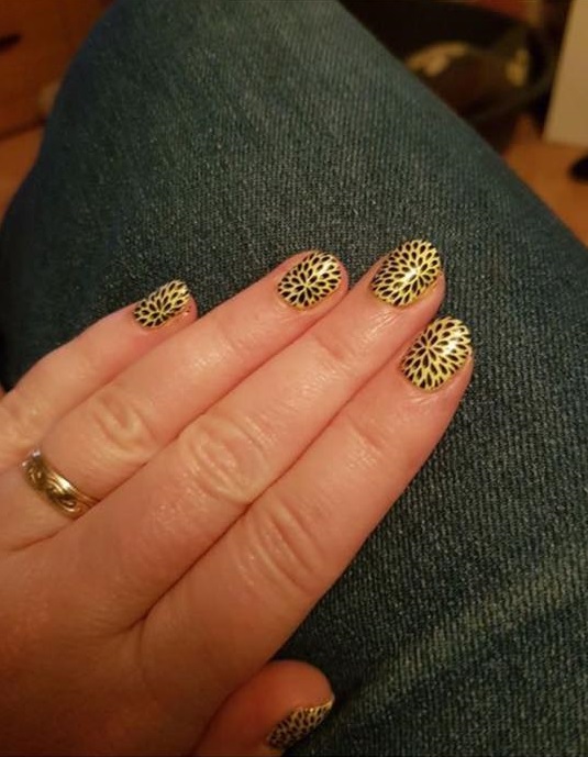 Crazy Yellow Nails