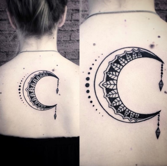 Crescent Moon On Back