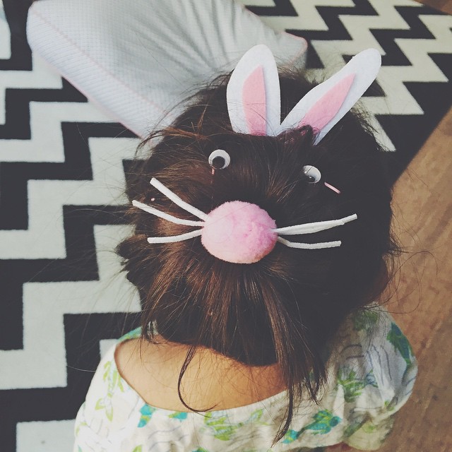 Easter Bunny Bun Holder