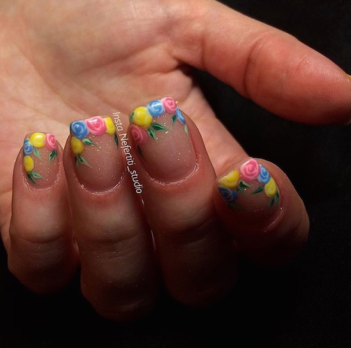 Gorgeous Floral Nails