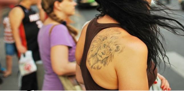 Majestic Lion Tattoo On Shoulder