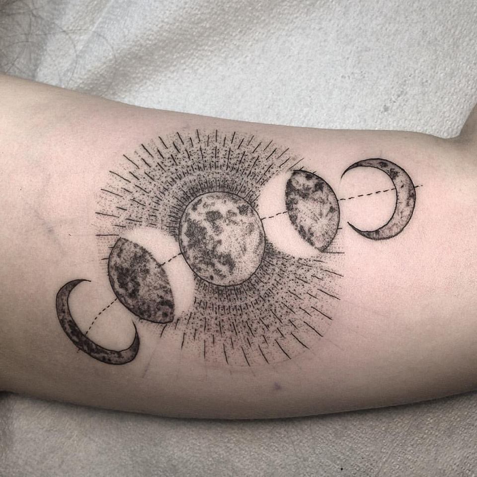 Moon Phase Tattoo Idea