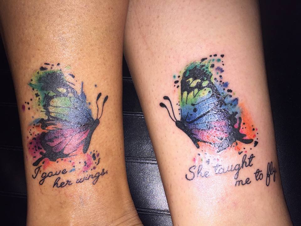 Matching Traditional Tattoo for Mother and Daughter - wide 1