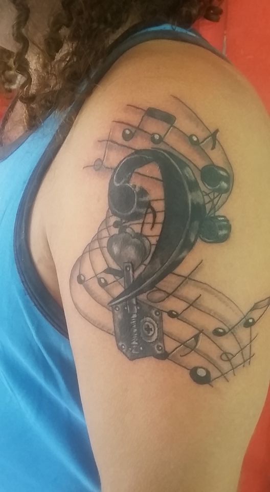 Musical Tattoo On Arm