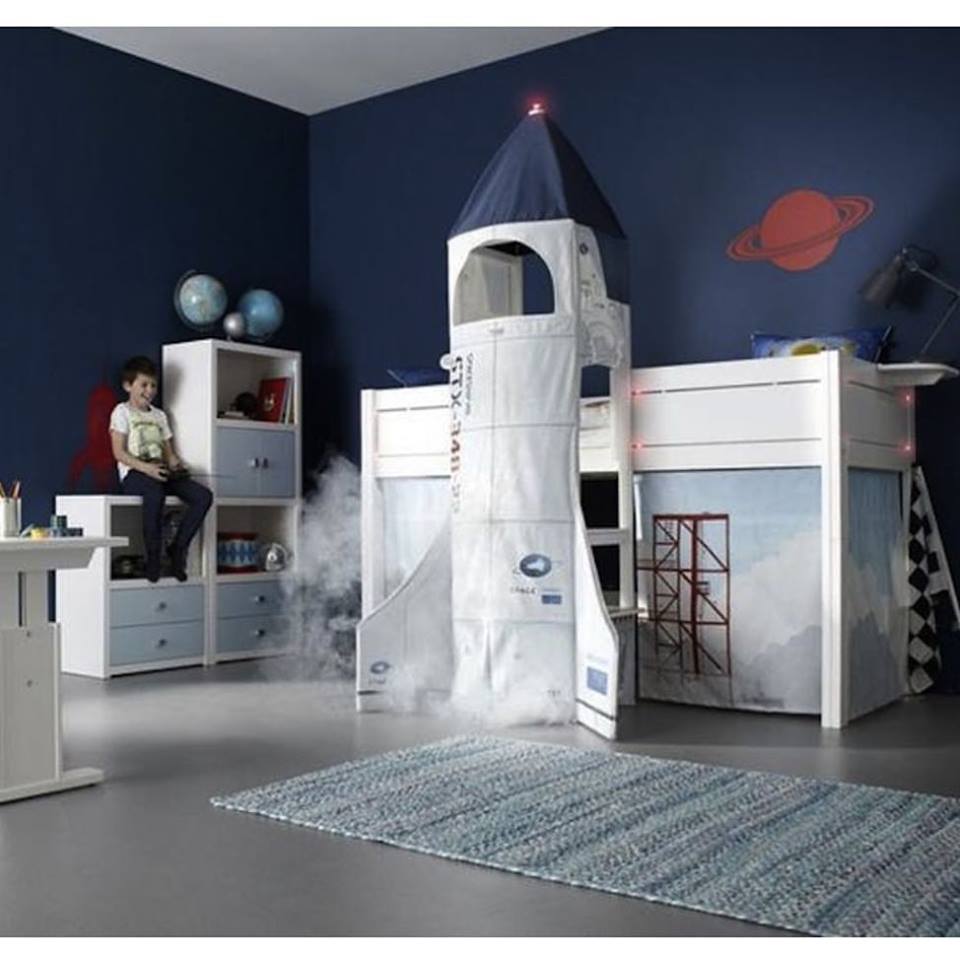 Spaceship Design Kids Bed