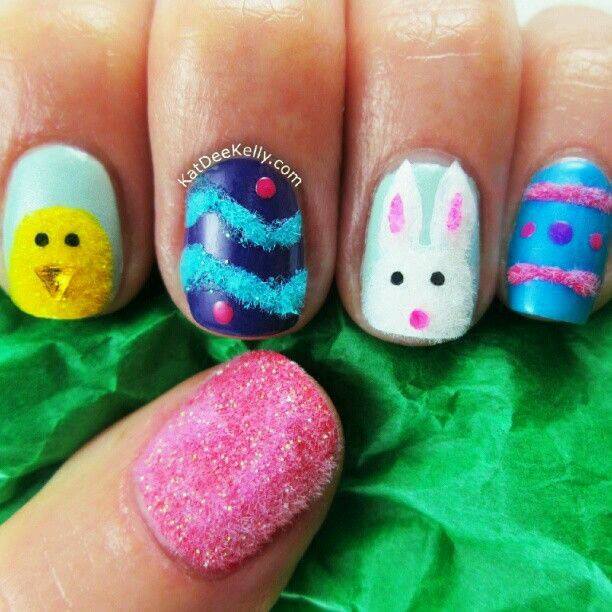 Textured Easter Nails