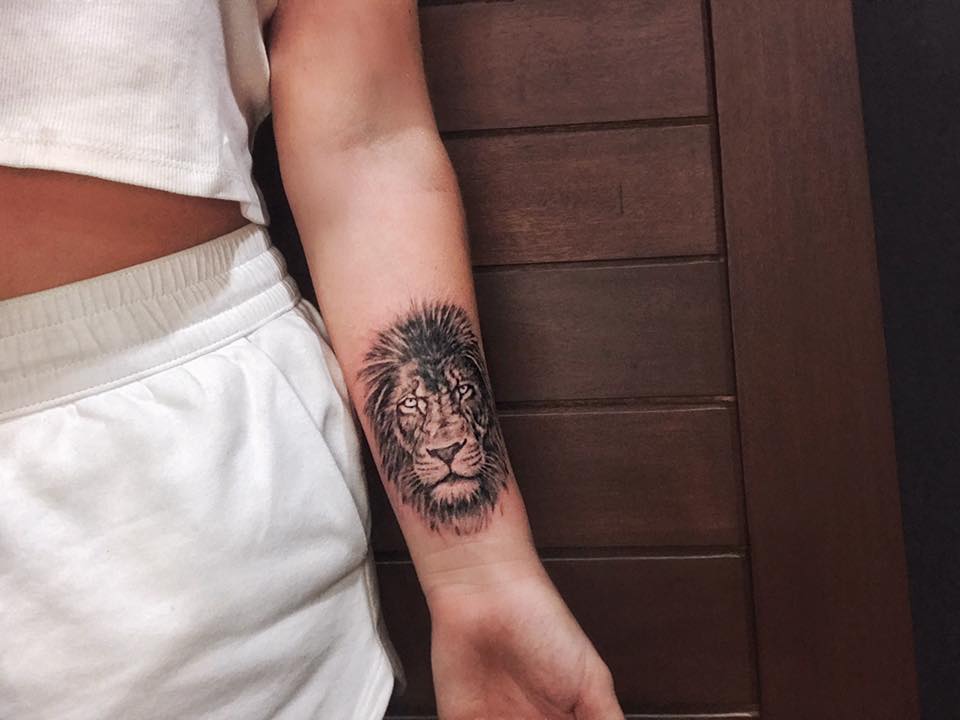 Wrist Lion Tattoo