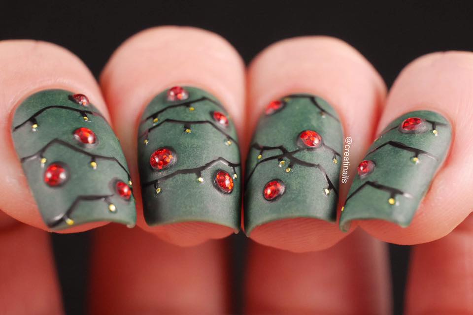 3D Christmas Tree Nails