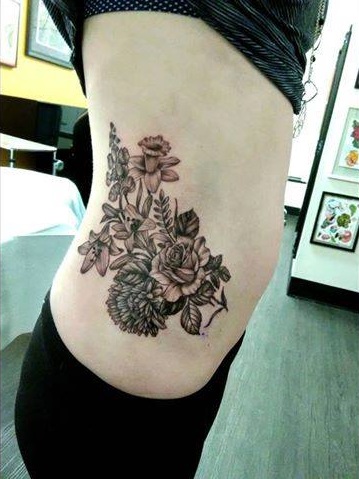 Beautiful Flowers On Side