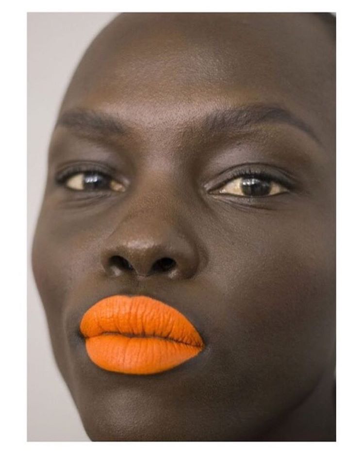 Bold Orange Lips