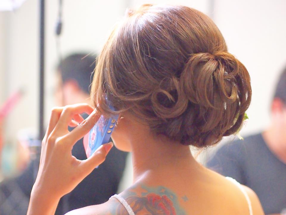 Bride Messy Updo Hairs