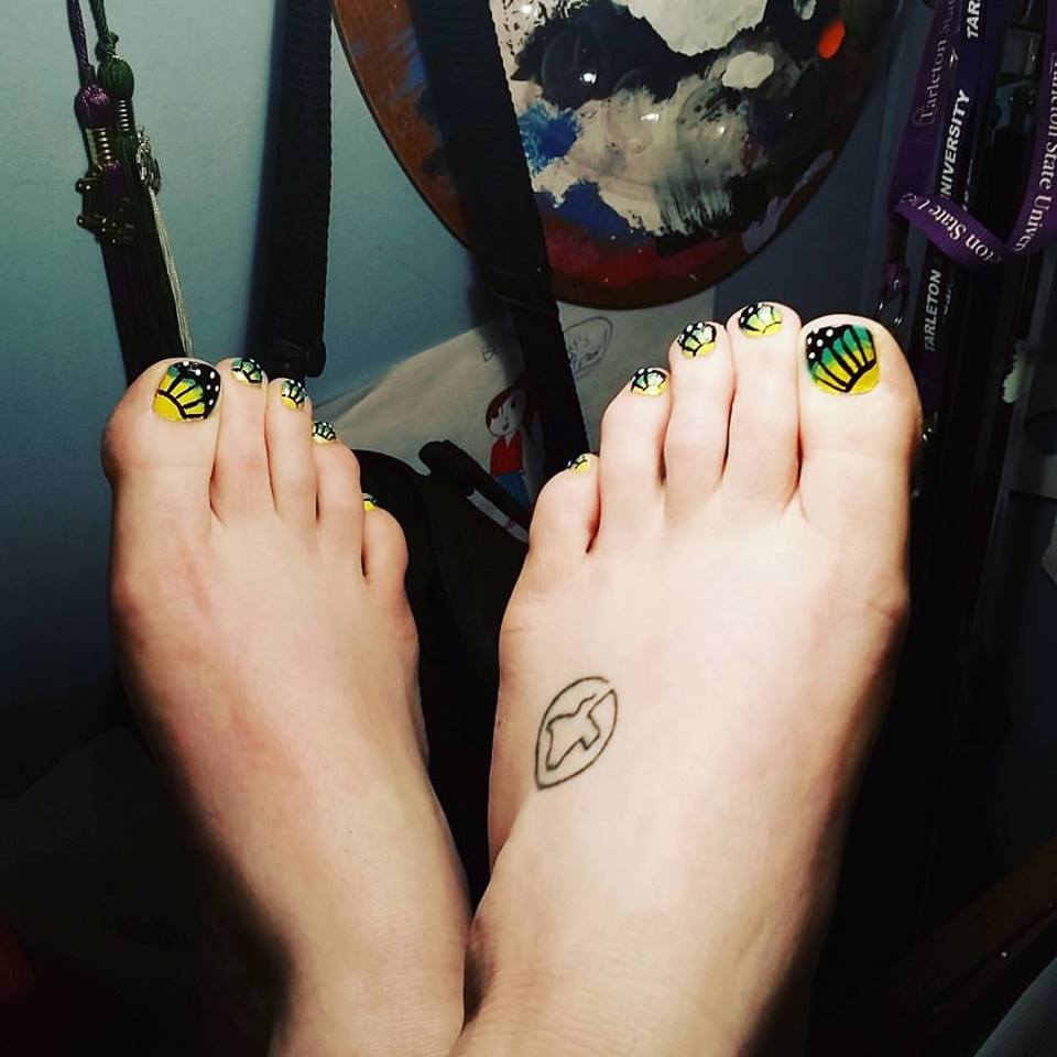 Butterfly Toes Nails