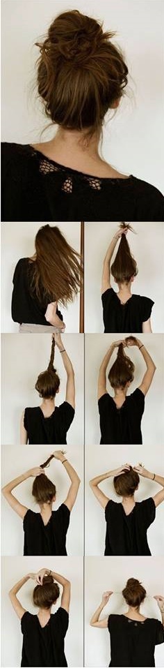 Casual Messy Bun Hairstyle