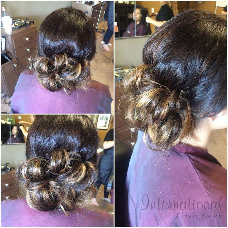 Casual Messy Updo For A Wedding