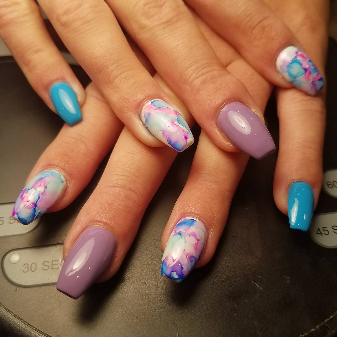 Colorful Sharpie Nails