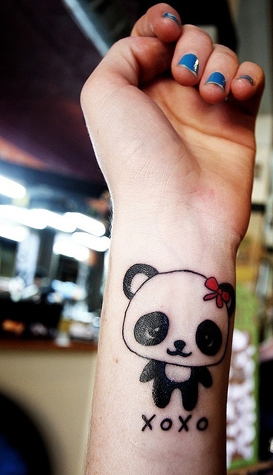 Cute Panda On Wrist