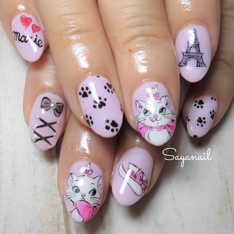 Cute Pink Caty Nails