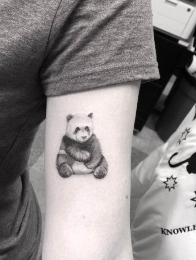 Cute Tiny Panda Bear O Arm