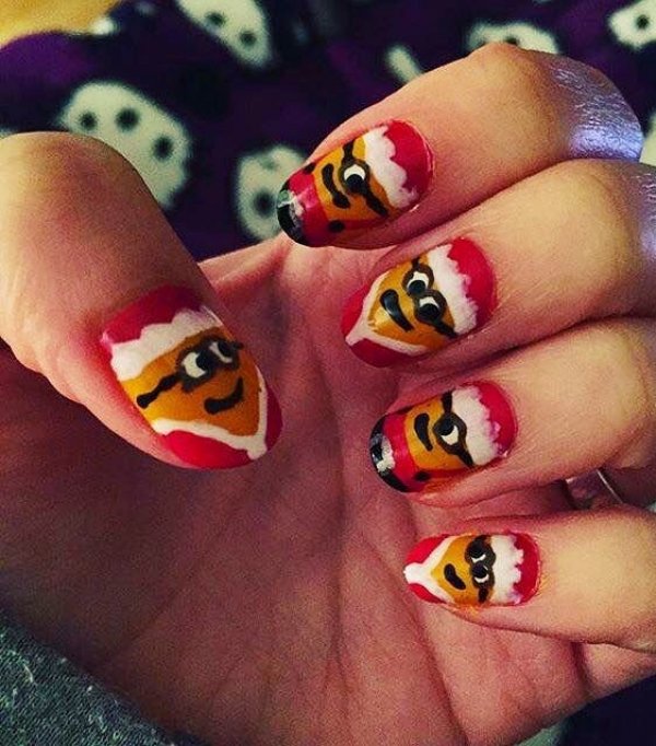 Cute minions on nails. Pic by vividoesnails