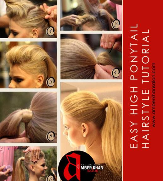 Easy High Ponytail Hairstyle Tutorial