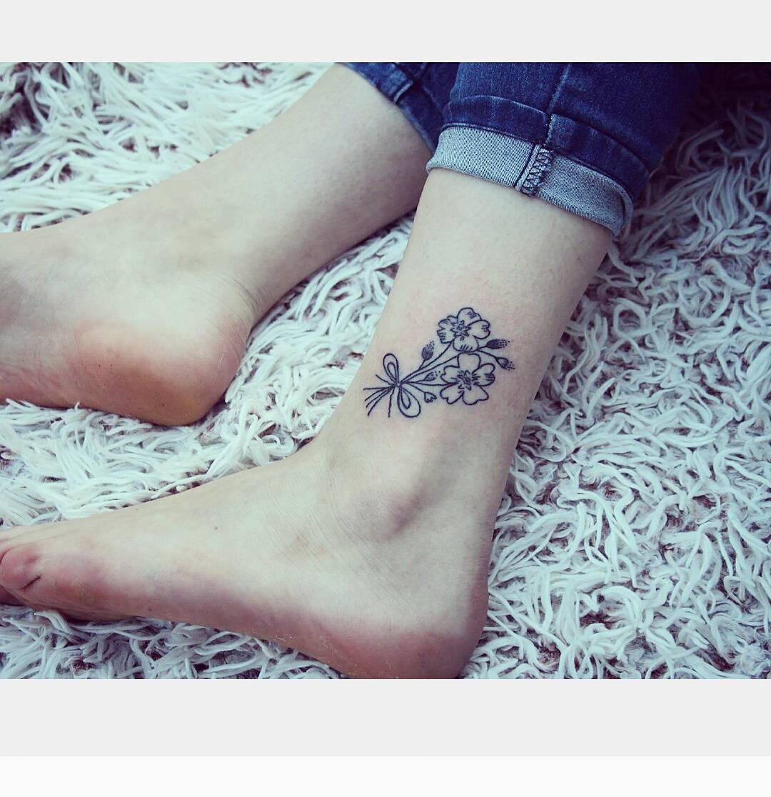 Flower On Ankle