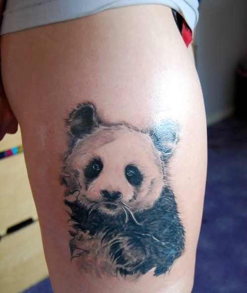 Innocent Panda Bear Tattoo