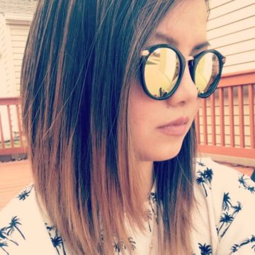 Long Bob Haircut With Some Highlights For Summer