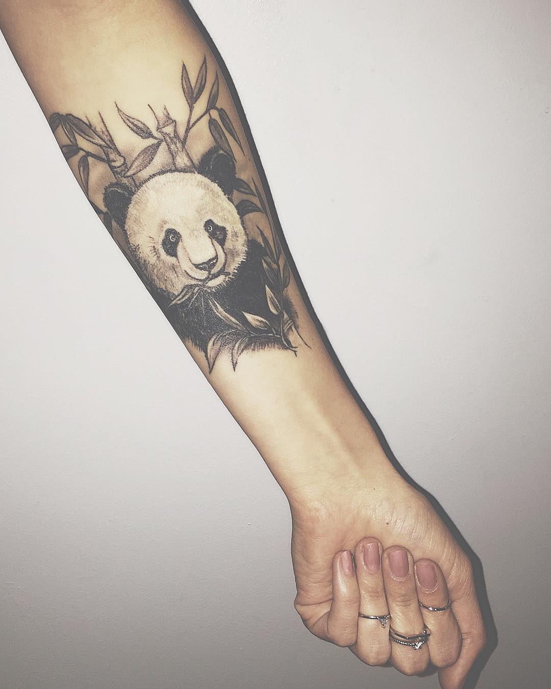 Panda Bear Seleeve Tattoo