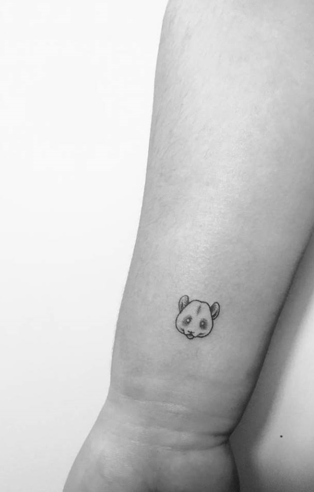 Panda Bear Tattoo On Wrist