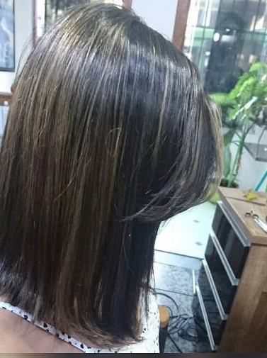 Perfect Long Bob Cut With Highlights