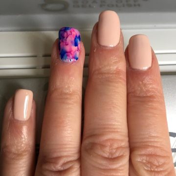 Pink Sharpie Nail Art