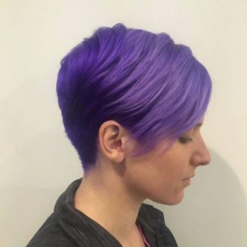 Pixie Haircut In Lavender Tones Hairs
