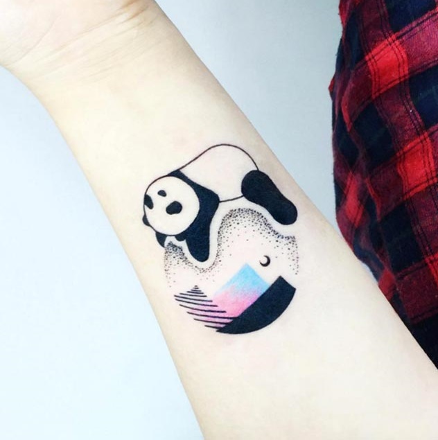 Playing Panda Bear On Wrist