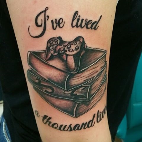 Professional Book Tattoo On Arm