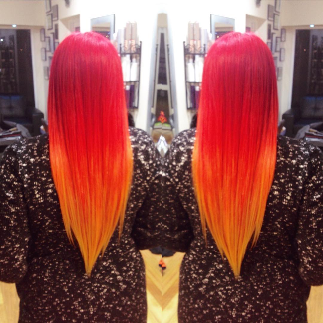 Red Ombre On Fire