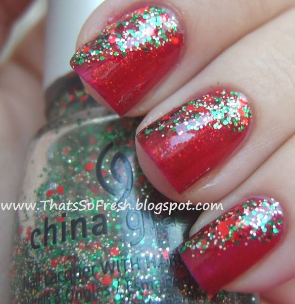 Red With Glitter